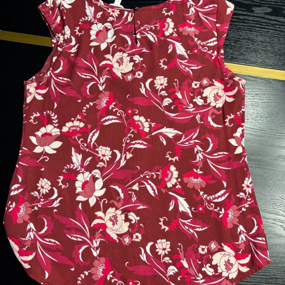 Candies Sleeveless Blouse with Lace Insert Size Small EUC - Picture 5 of 8